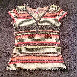 Stripped Juniors blouse